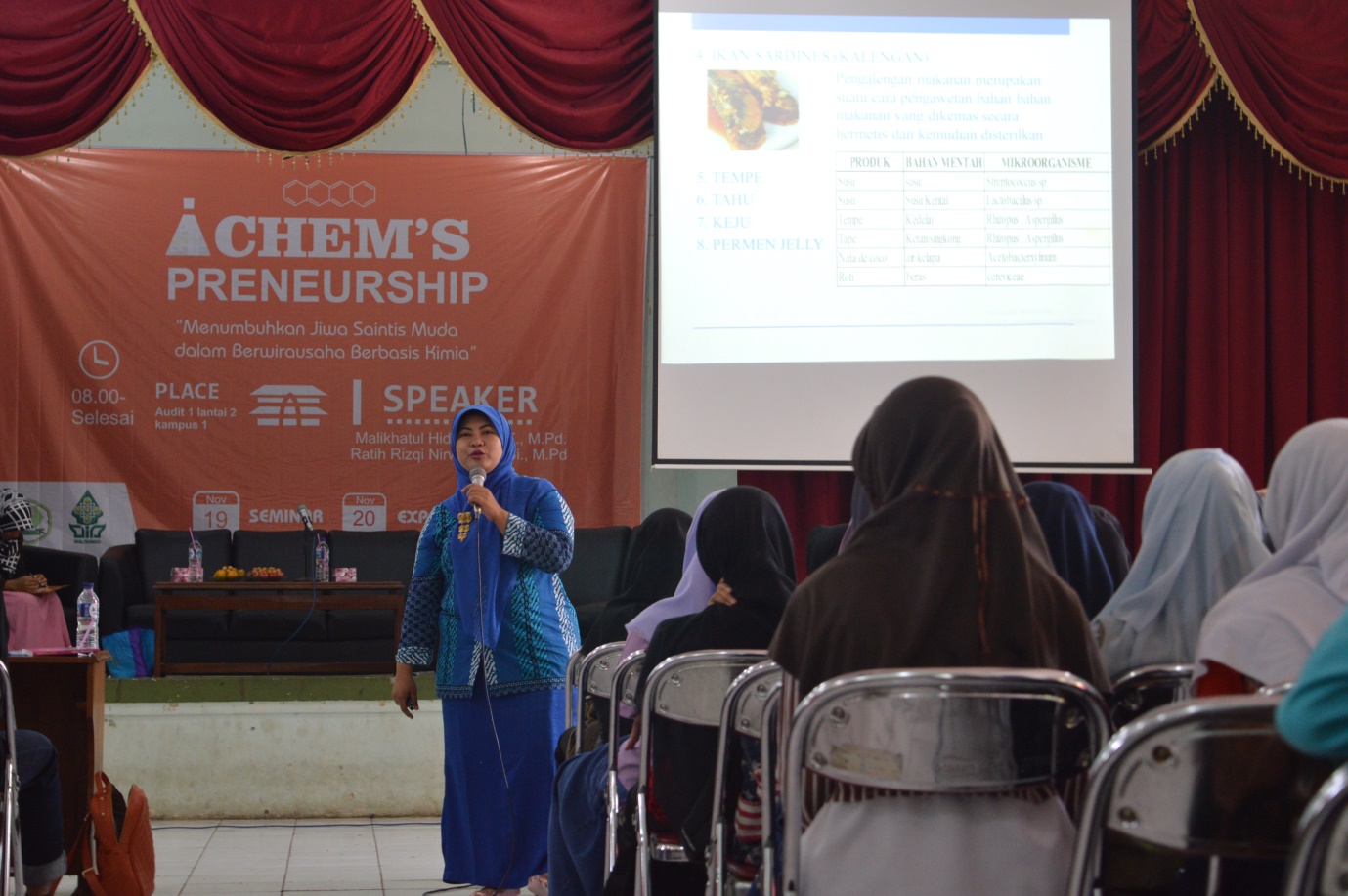 SEMINAR NASIONAL  ENTERPRENEUR KIMIA UIN WALISONGO SEMARANG